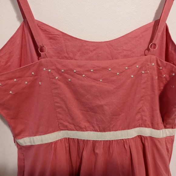 Anthropologie Moulinette Soeurs Pink Embroidered Cotton Dress - Picture 6 of 10